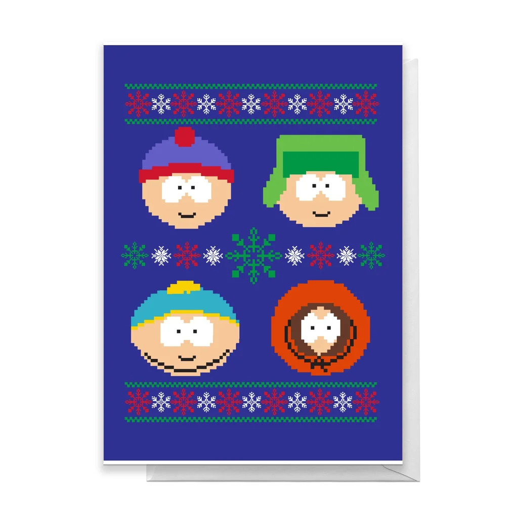 South Park Christmas Characters Greetings Card - Standard Card Image 1