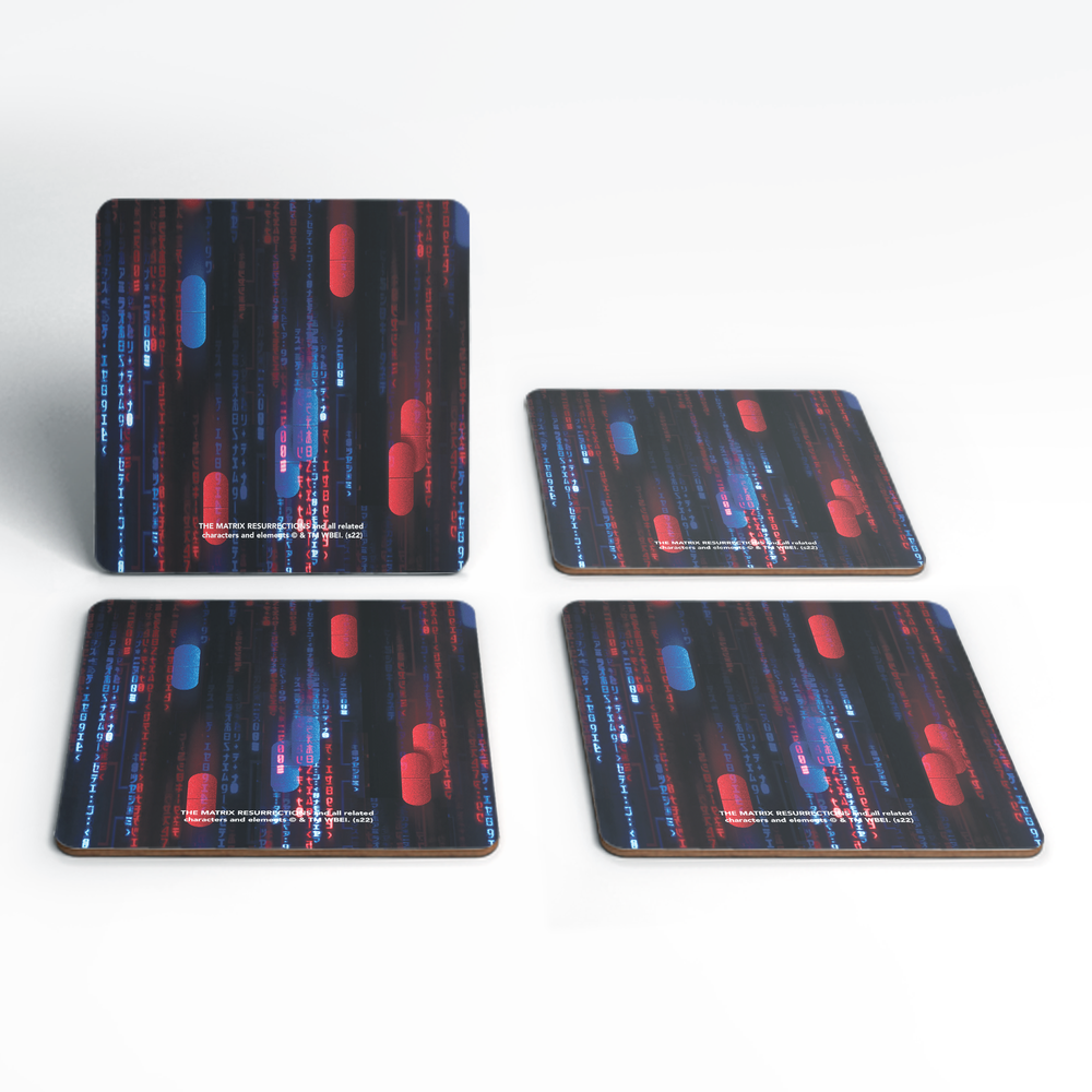 Matrix Pattern Coaster Set Image 1
