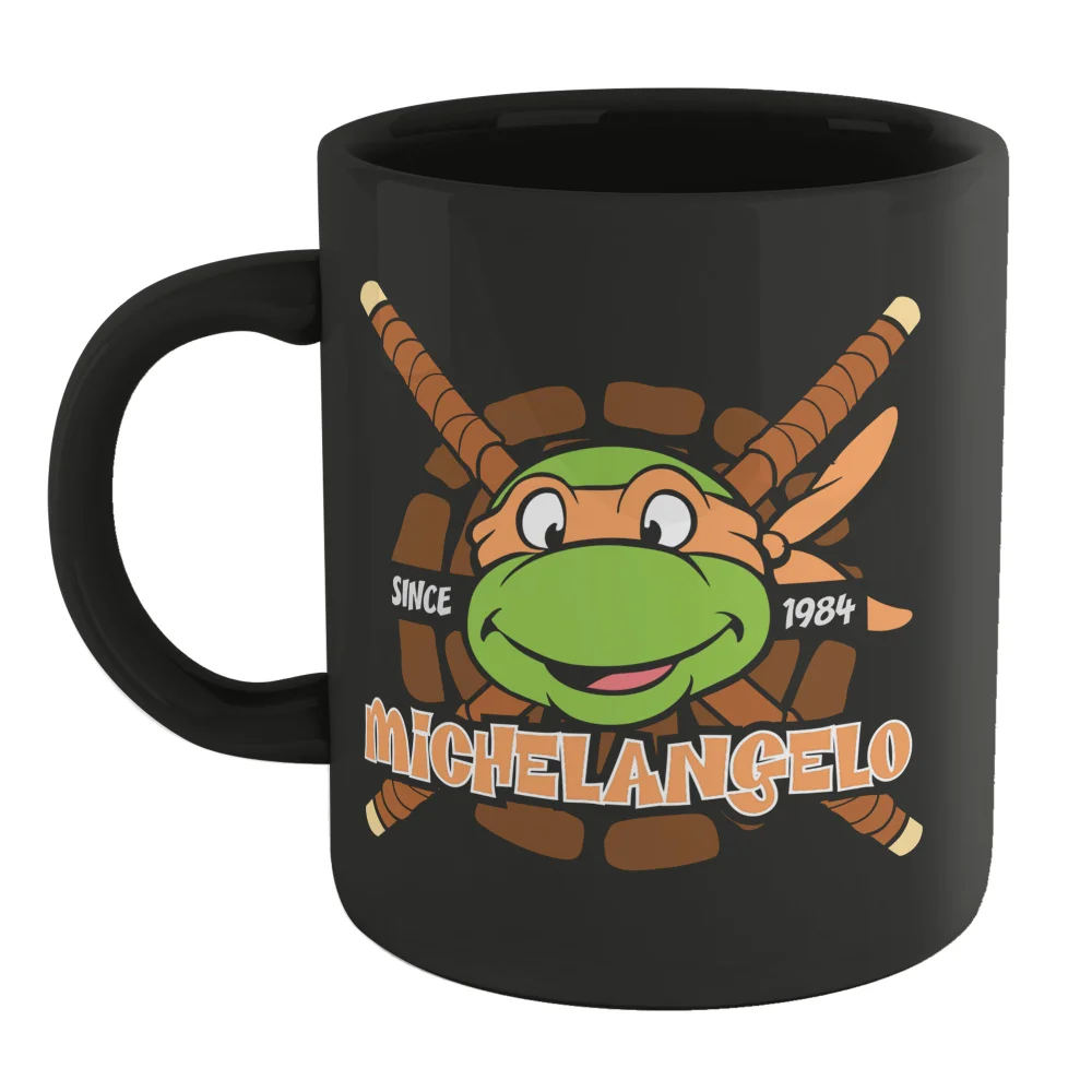 Teenage Mutant Ninja Turtles Michaelangelo Mug - Black Image 1