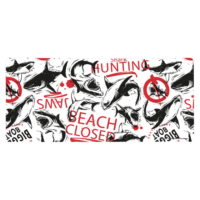 Jaws Beach Closed Gaming Mouse Mat
