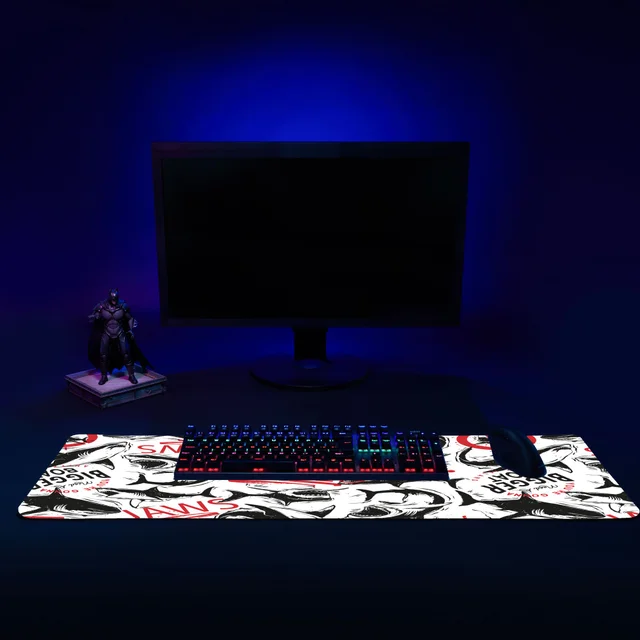 Jaws Beach Closed Gaming Mouse Mat