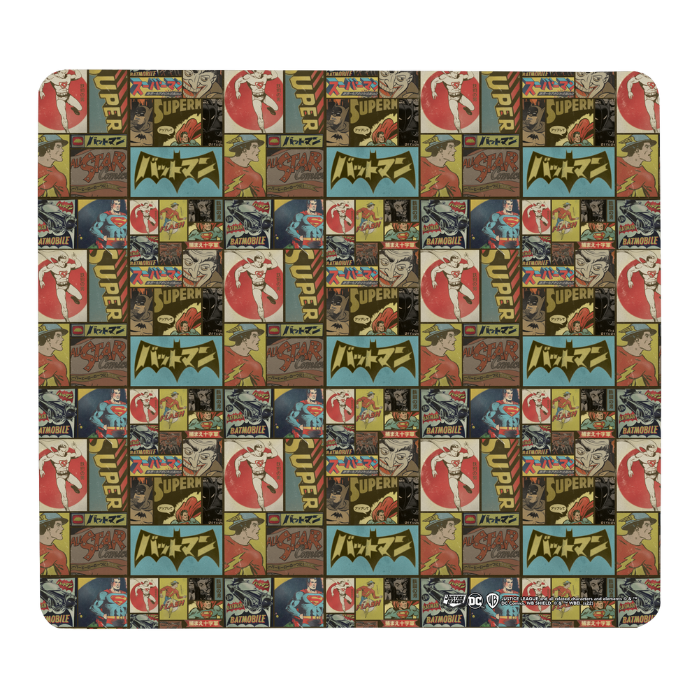 Justice League Vintage Gaming Mouse Mat - Small Image 1