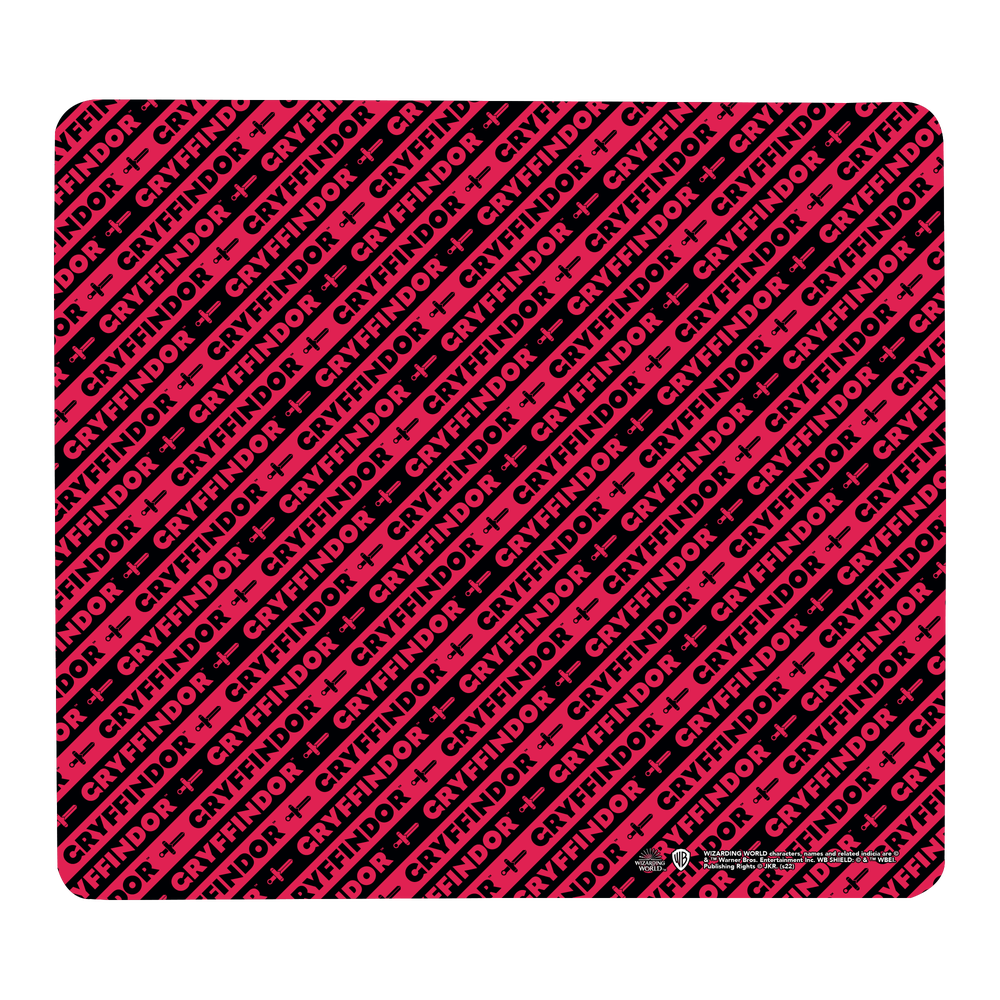Harry Potter Gryffindor Pattern Gaming Mouse Mat - Small Image 1
