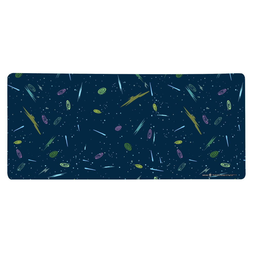 Rick and Morty Space Background Gaming Mouse Mat - Large Image 1
