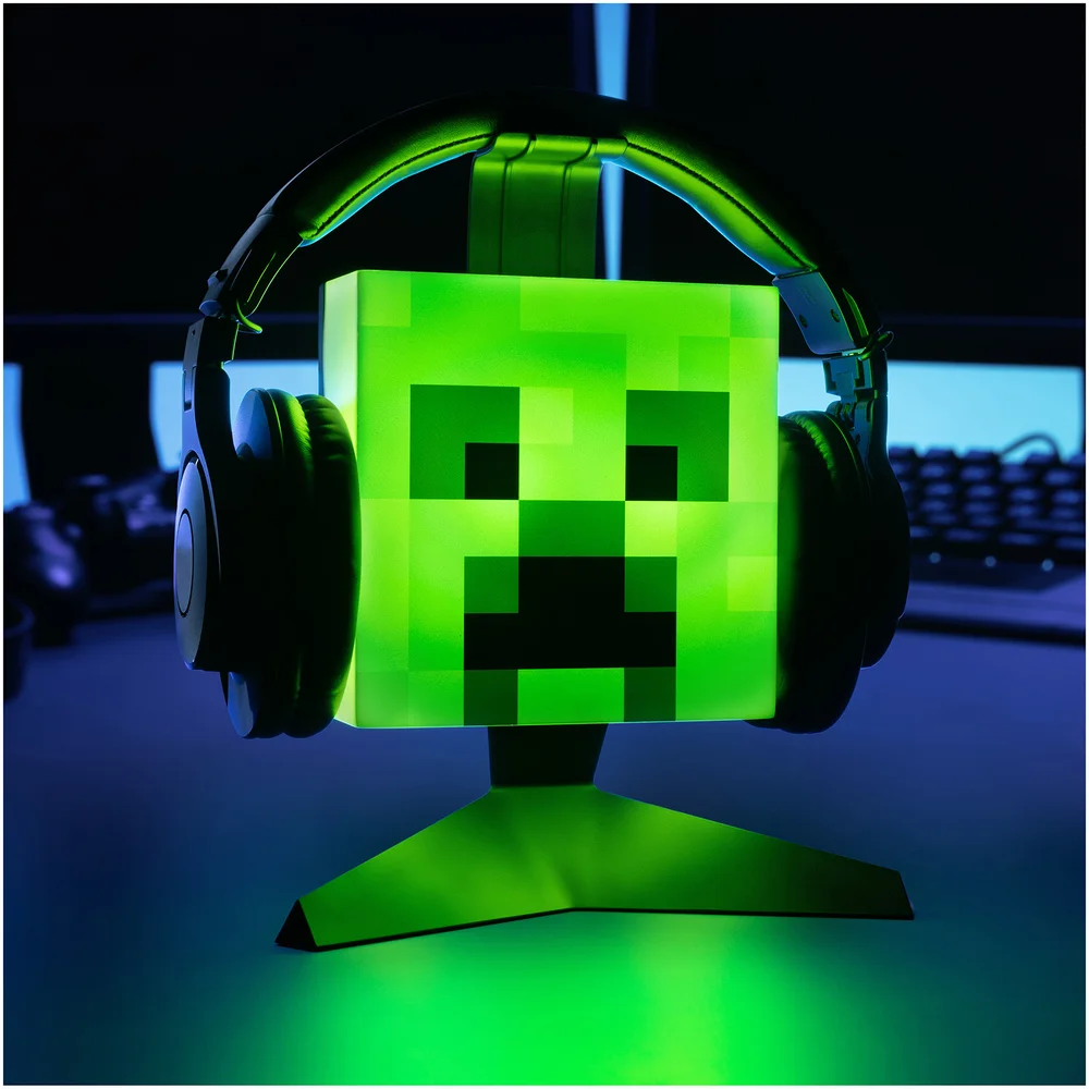 Minecraft Creeper Light Up Headphone Stand Image 1