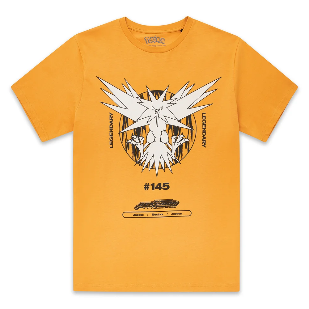Pokémon Zapdos Legendary Unisex T-Shirt - Mustard - S Image 1