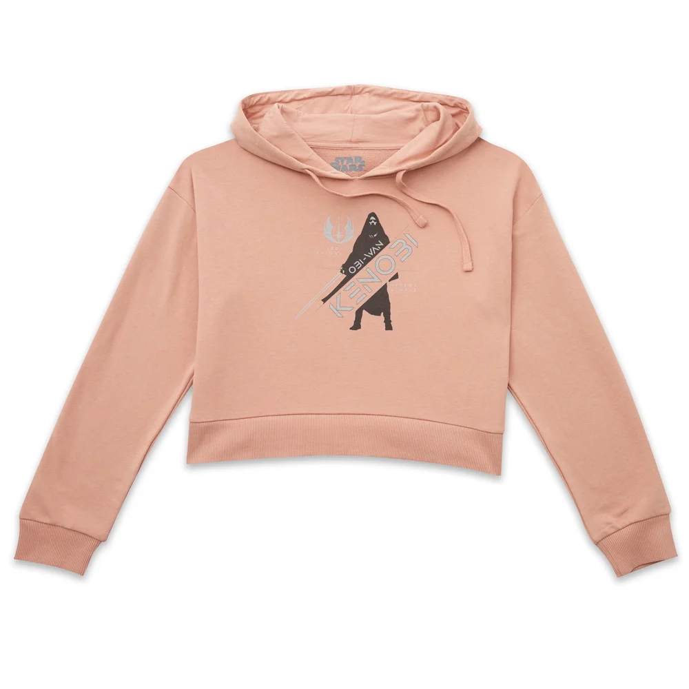 Star Wars Jedi Knight Women's Cropped Hoodie - Dusty Pink - S Image 1