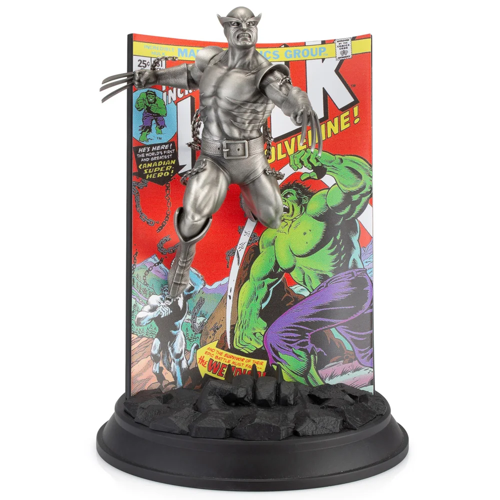 Royal Selangor Limited Edition Marvel Wolverine The Incredible Hulk #81 Pewter Figurine (800 Pieces Worldwide) Image 1