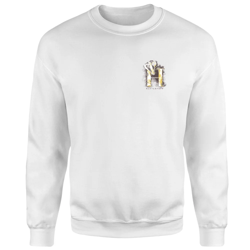 Harry Potter Hufflepuff Sweatshirt - White - S Image 1