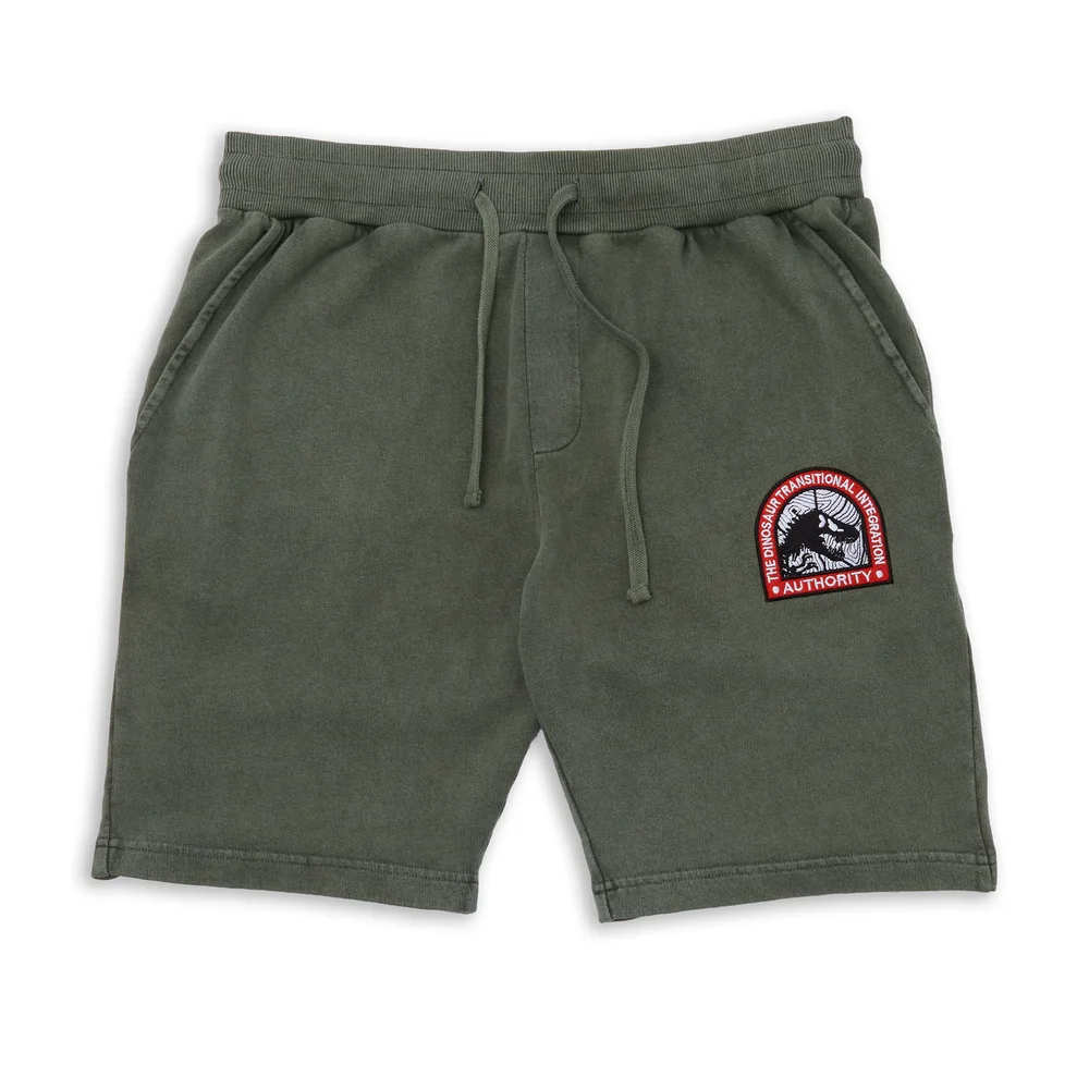 Jurassic World DTIA Ranger Embroidered Unisex Jog Shorts - Khaki - XS Image 1