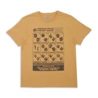 Jurassic World Dino Tracks Pocket Guide Men's T-Shirt - Tan - undefined undefined