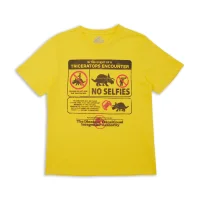 Jurassic World Triceratops Encounter Survival Guide Men's T-Shirt - Yellow - undefined undefined