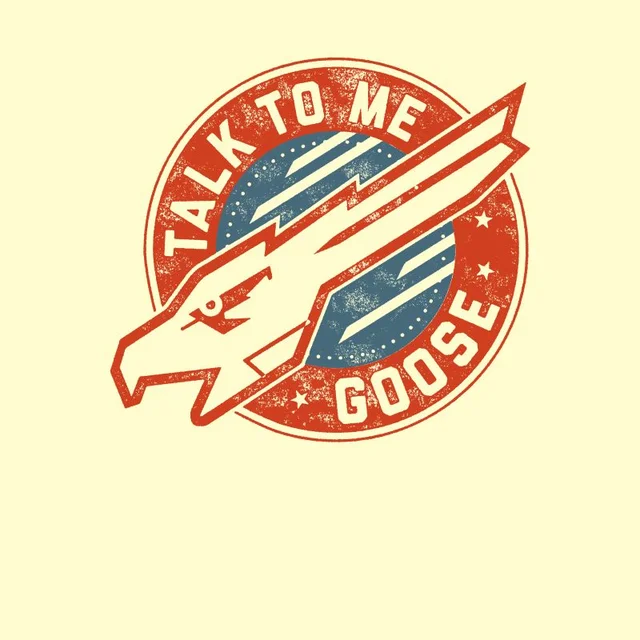 Top Gun Talk To Me Goose Unisex T-Shirt - White Vintage Wash