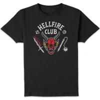 Stranger Things Hellfire Club Vintage Unisex T-Shirt - Black - undefined undefined