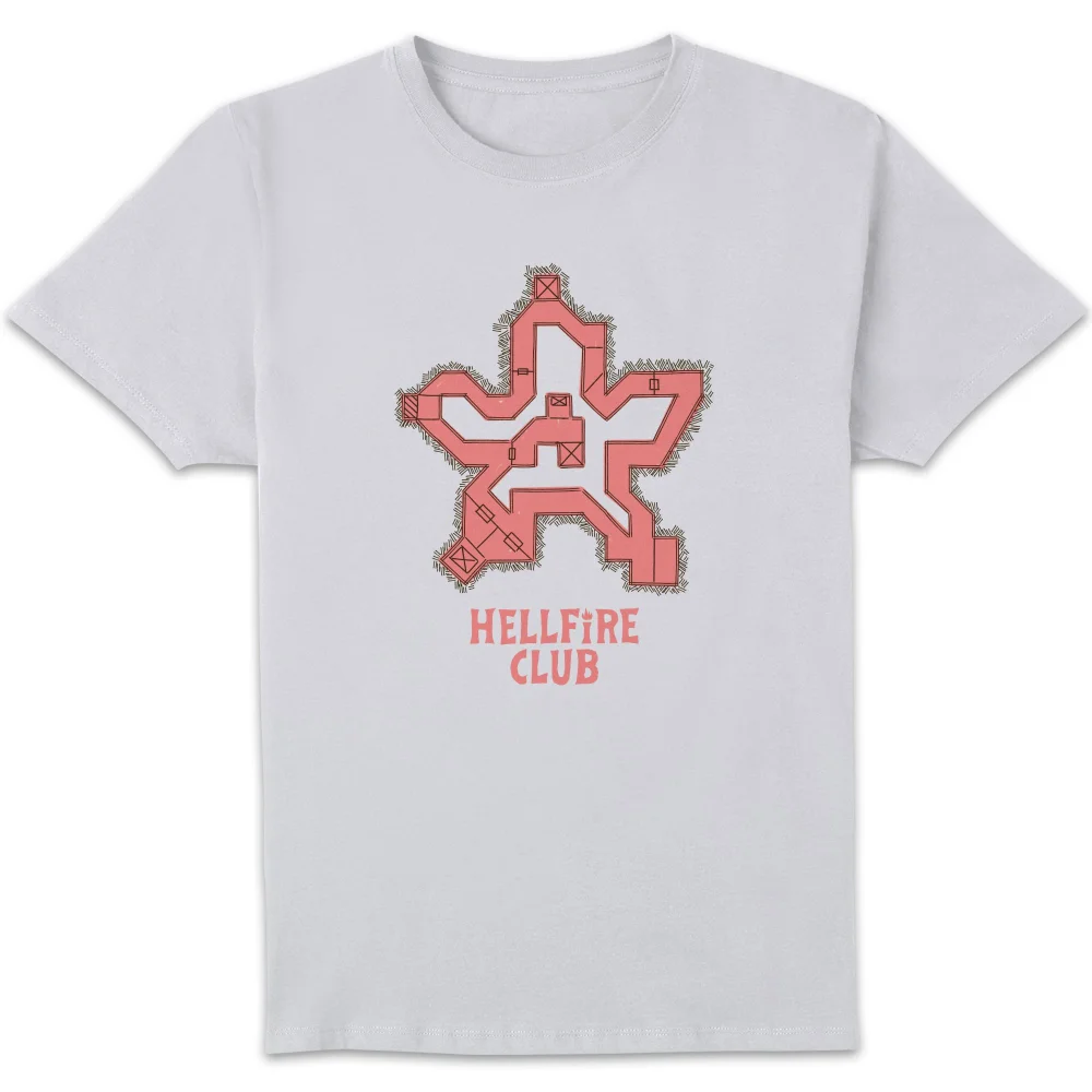 Stranger Things Map Unisex T-Shirt - White - S Image 1