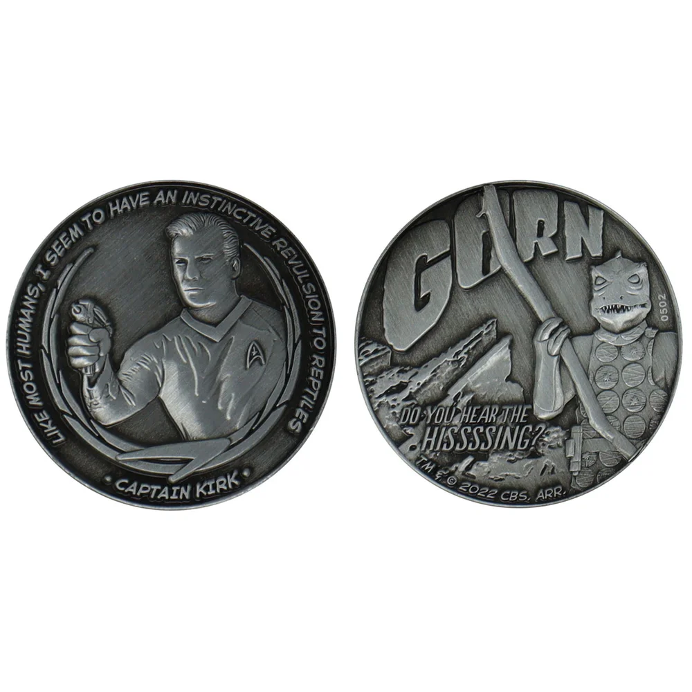 Fanattik Star Trek Captain Kirk and Gorn Limited Edition Collectible Coin Image 1