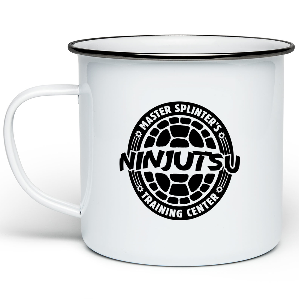 Teenage Mutant Ninja Turtles Master Splinter's Ninjutsu Training Center Enamel Mug - White Image 1