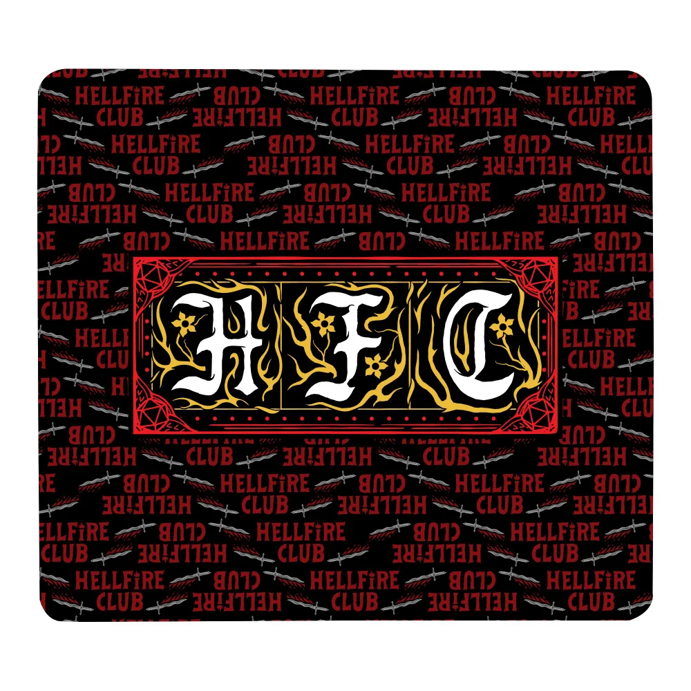 Stranger Things Hellfire Club Text Gaming Mouse Mat - Small Image 1