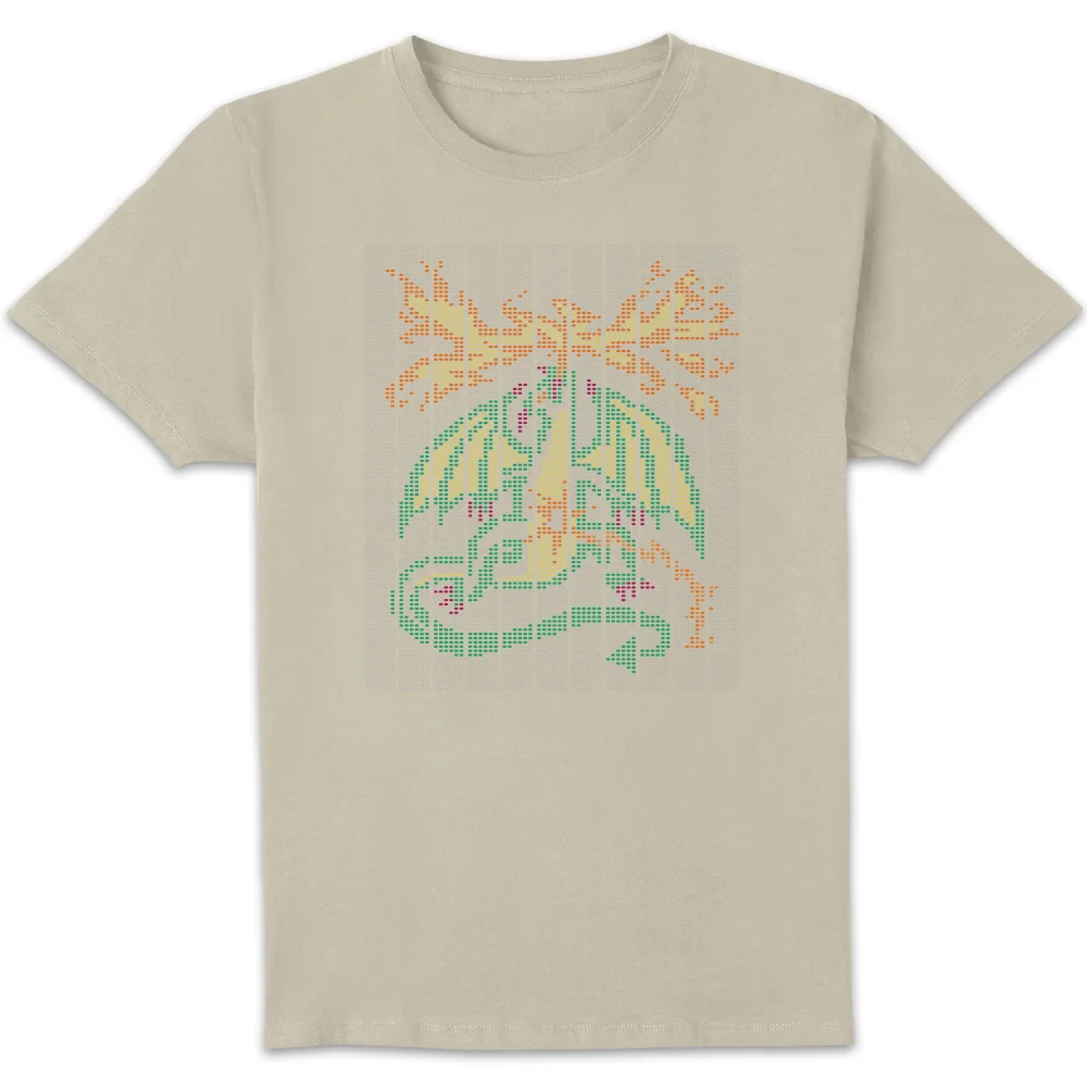 Stranger Things Scantron Dragon T-Shirt - Cream - L Image 1