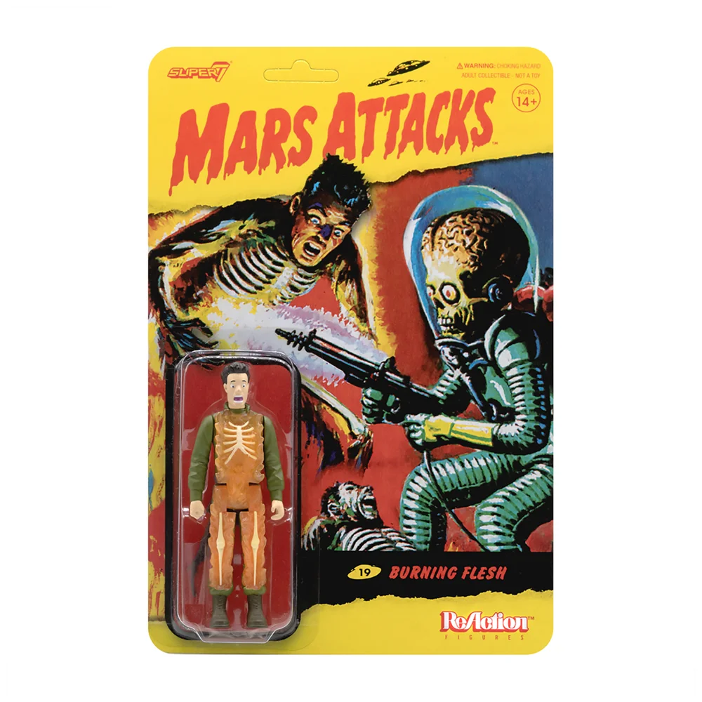 Super7 Mars Attacks Reaction Figure - Burning Flesh Image 1
