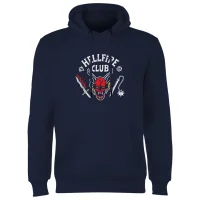Stranger Things Hellfire Club Vintage Hoodie - Navy