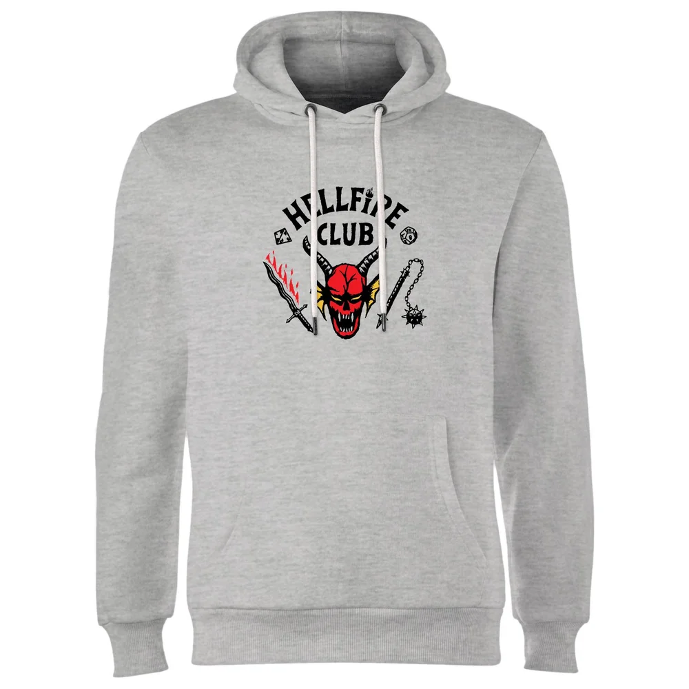 Stranger Things Hellfire Club Hoodie - Grey - S Image 1
