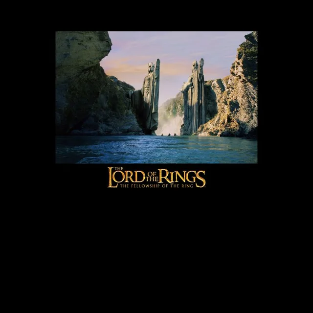 Lord Of The Rings Argonath Men's T-Shirt - Black