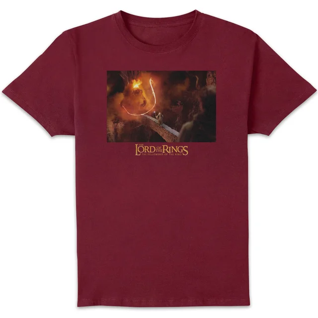 Lord Of The Rings You Shall Not Pass Men's T-Shirt - Burgundy