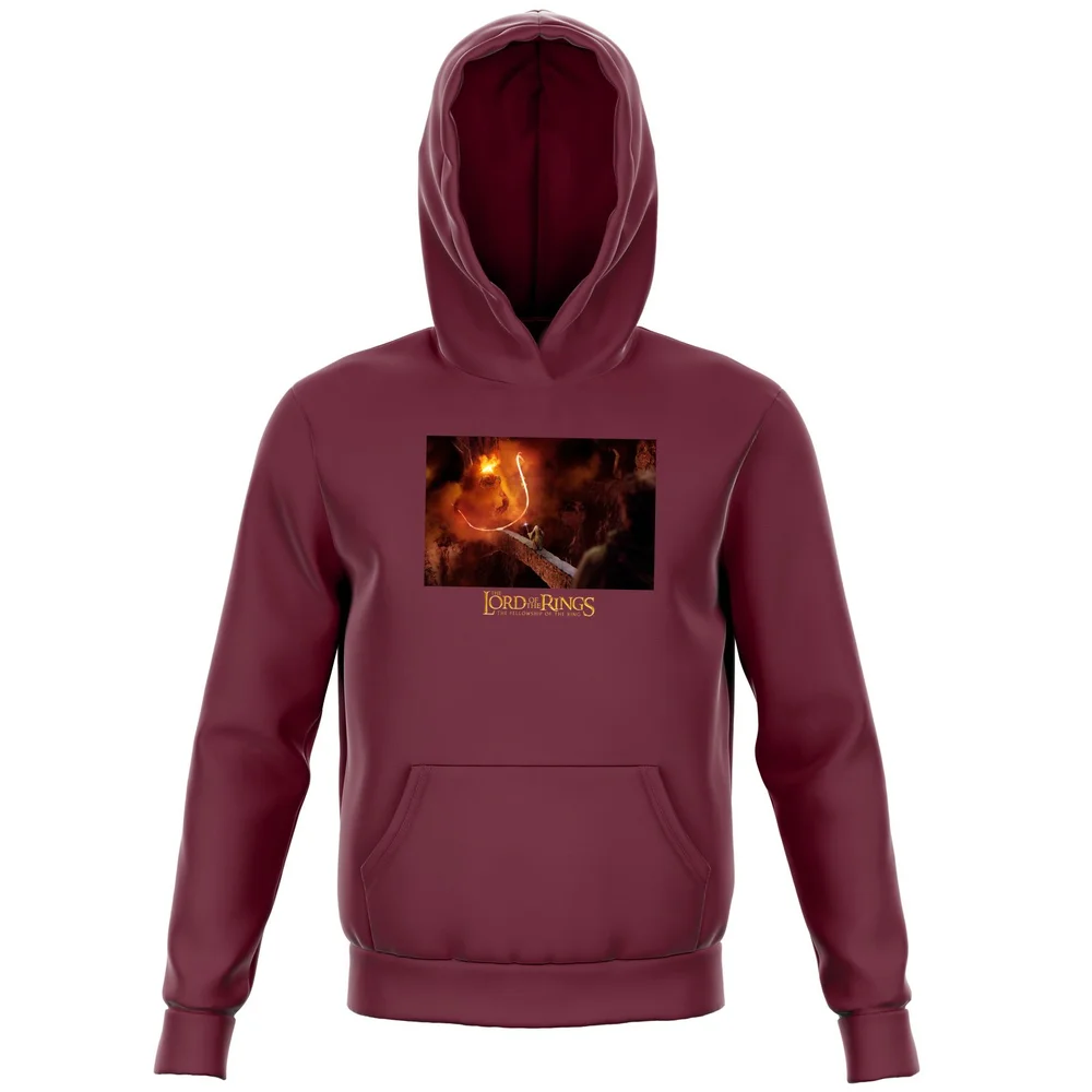 Lord Of The Rings You Shall Not Pass Kids' Hoodie - Burgundy - 3-4 Years Image 1