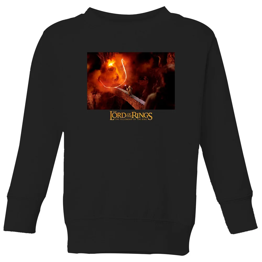 Lord Of The Rings You Shall Not Pass Kids' Sweatshirt - Black - 3-4 Years Image 1