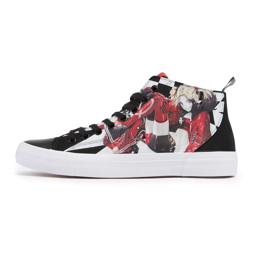 Akedo x DC Comics Harley Quinn High Top - Black - UK 3 / EU 35.5 / US Men's 3.5 / Women's 5 Image 1