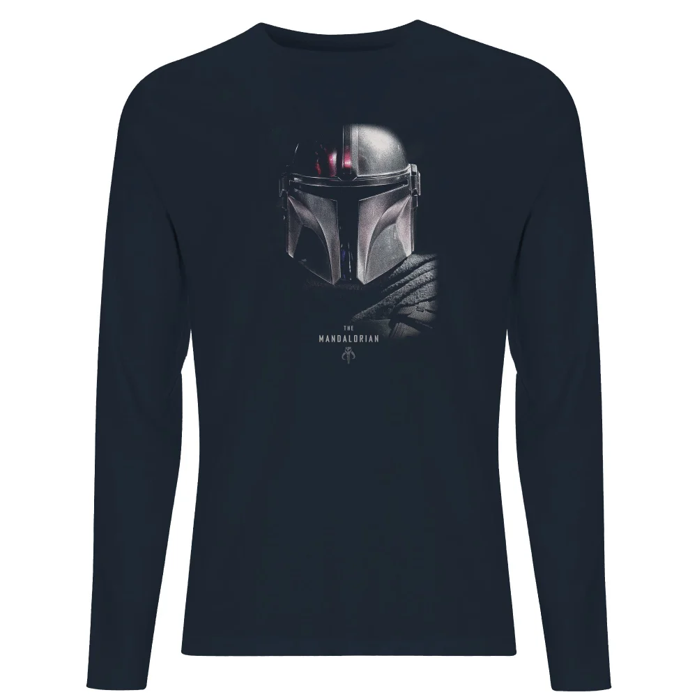 The Mandalorian Poster Men's Long Sleeve T-Shirt - Navy - S Image 1