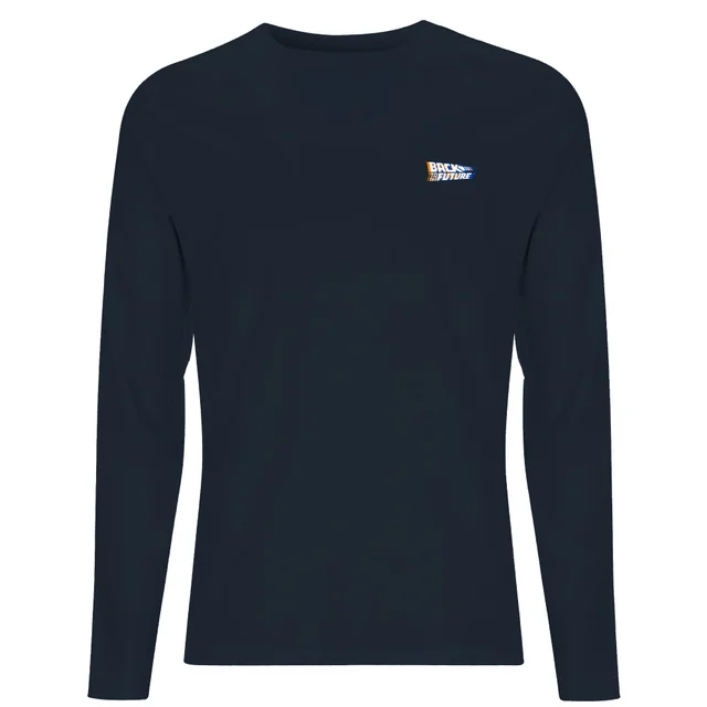 Back To The Future Varsity Men's Long Sleeve T-Shirt - Navy
