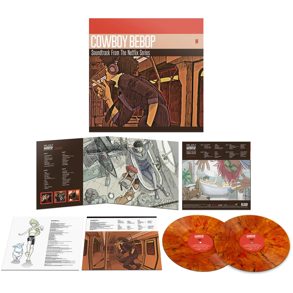 Cowboy Bebop (Soundtrack from the Netflix Original Series) 2LP Red Marble Vinyl Image 1