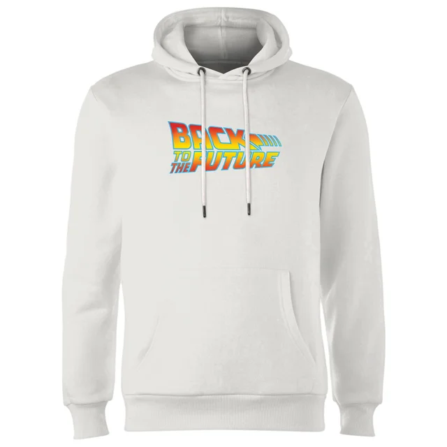 Back To The Future Classic Logo Hoodie - White
