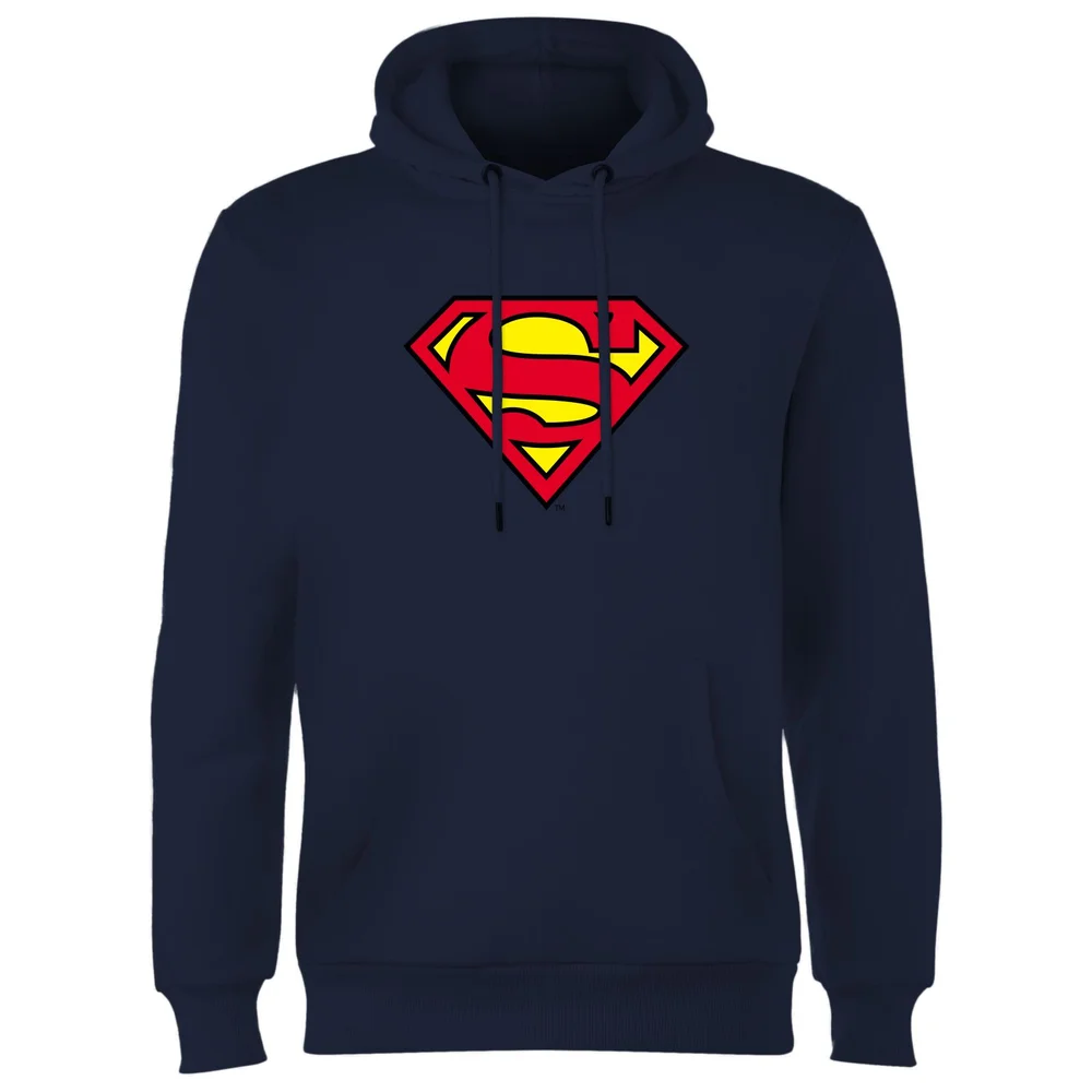 Official Superman Shield Hoodie - Navy - S Image 1
