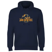Jurassic Park Logo Tropical Hoodie - Navy - undefined undefined