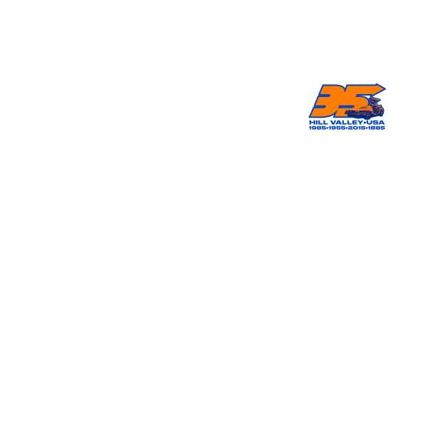 Back To The Future 35 Hill Valley Front Hoodie - White