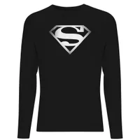 Superman Spot Logo Men's Long Sleeve T-Shirt - Black - undefined undefined