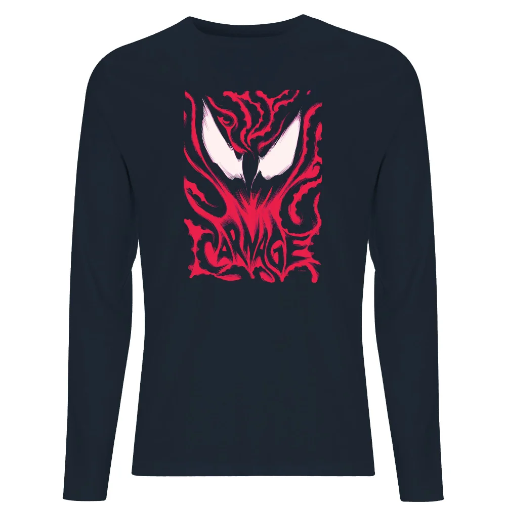 Venom Carnage Men's Long Sleeve T-Shirt - Navy - S Image 1