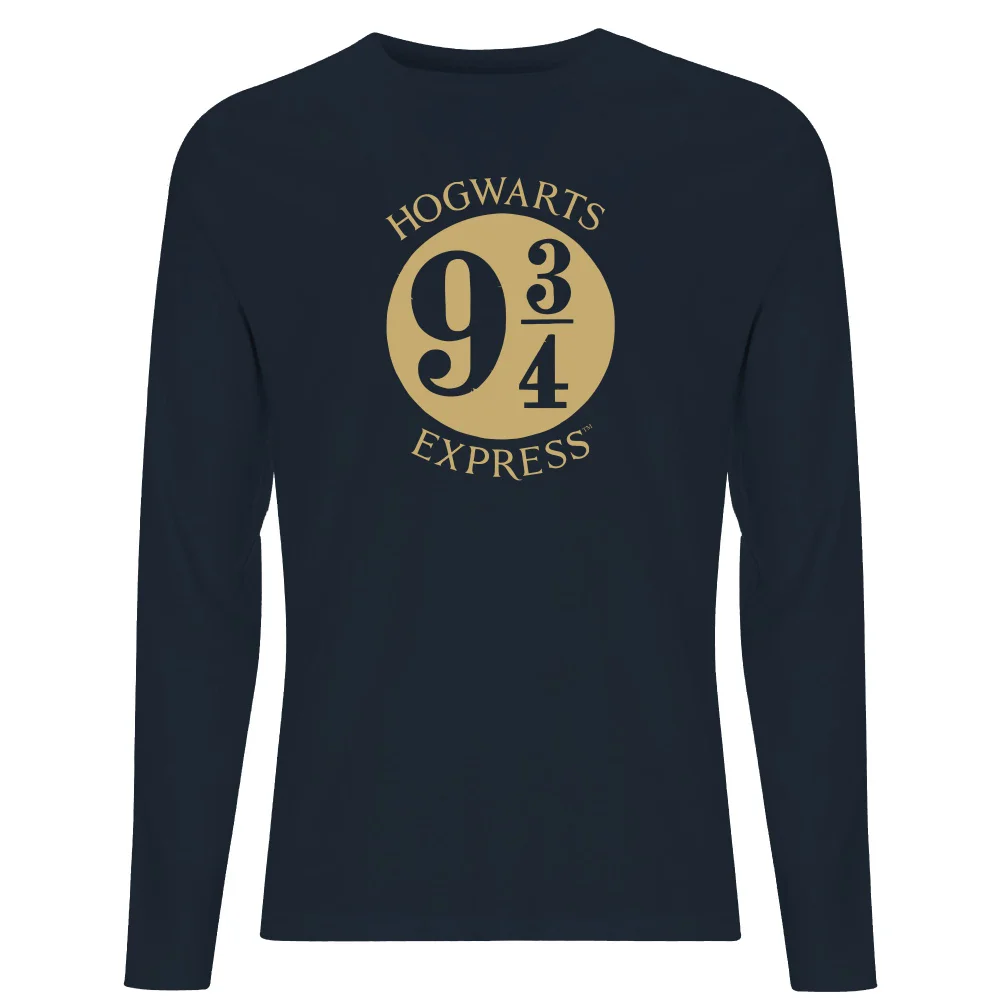 Harry Potter Platform Men's Long Sleeve T-Shirt - Navy - S Image 1