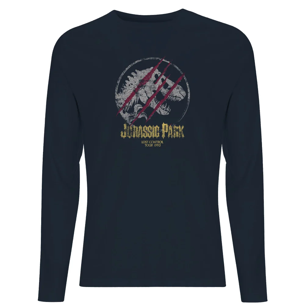 Jurassic Park Lost Control Men's Long Sleeve T-Shirt - Navy - S Image 1