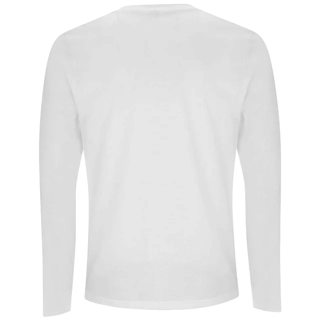 Jurassic Park Logo Men's Long Sleeve T-Shirt - White