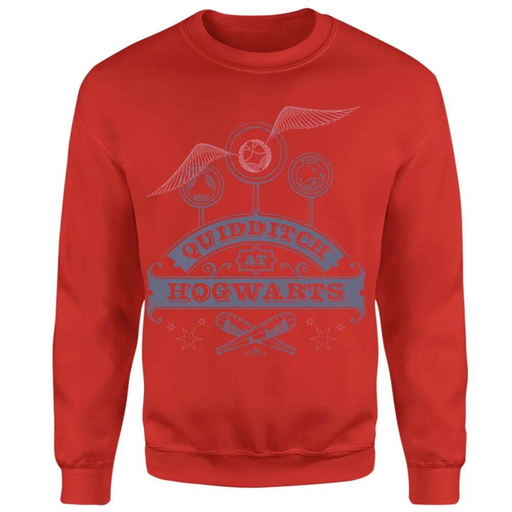 Harry Potter Quidditch At Hogwarts Sweatshirt - Red - S Image 1