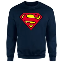 Official Superman Shield Sweatshirt - Navy - undefined undefined