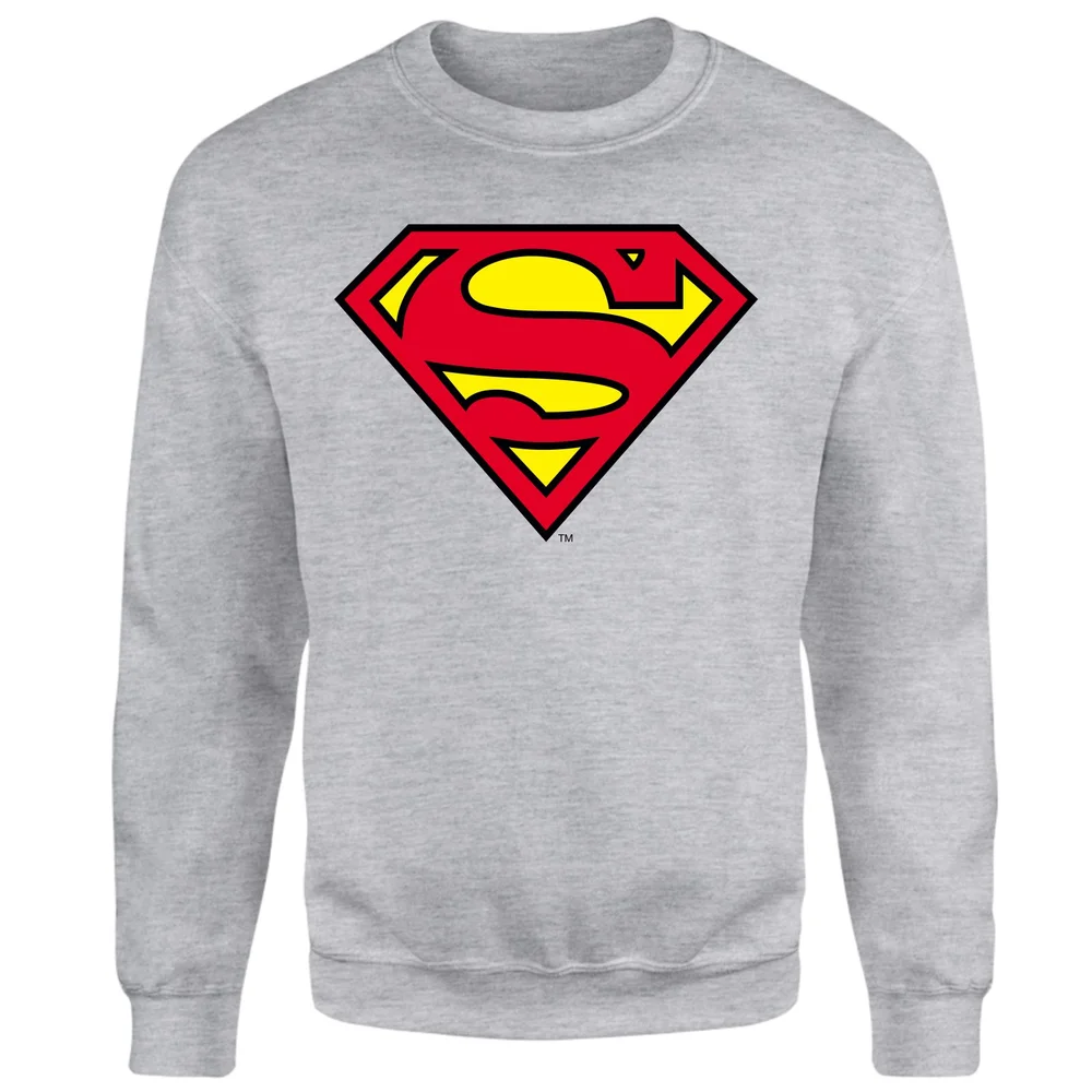Official Superman Shield Sweatshirt - Grey - S Image 1