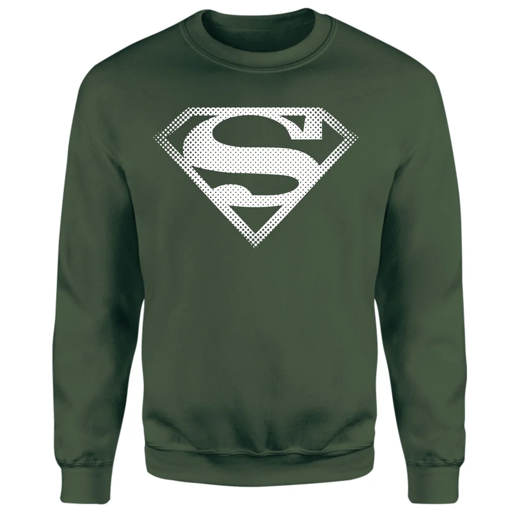 Superman Spot Logo Sweatshirt - Green - XS Image 1
