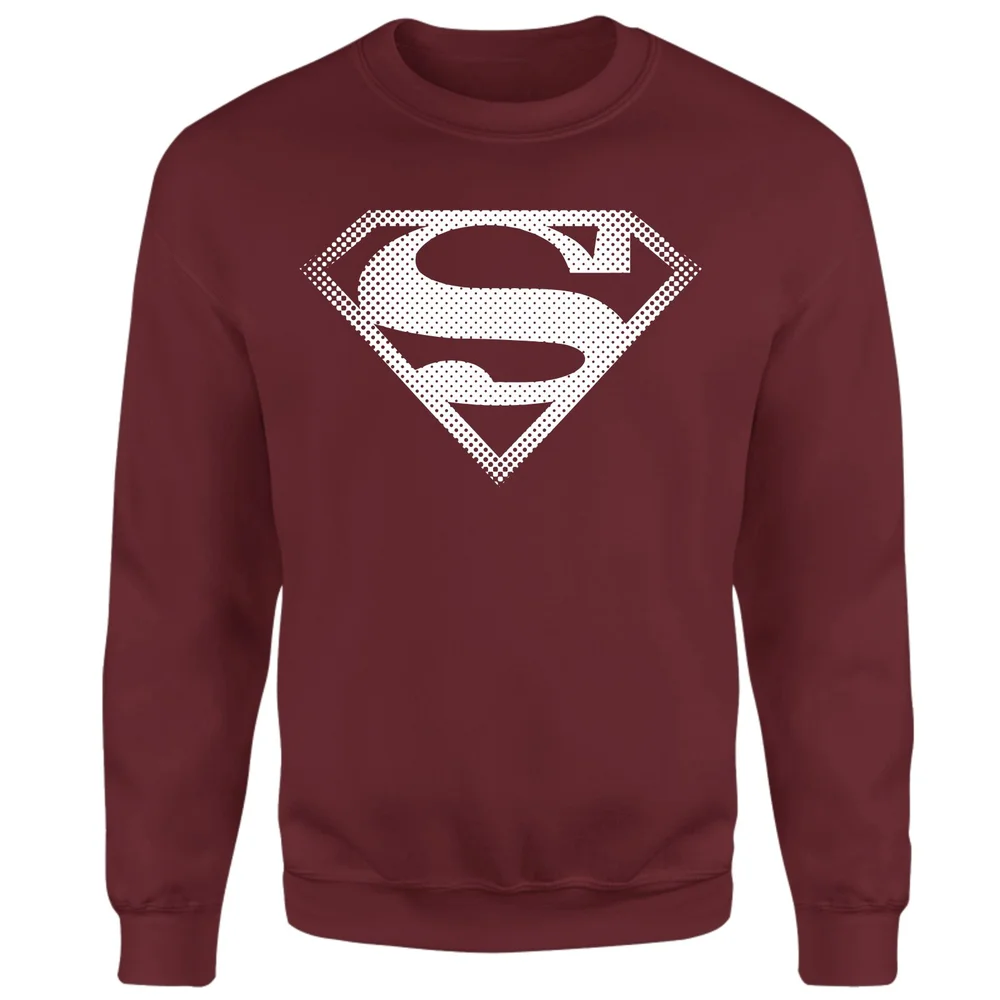 Superman Spot Logo Sweatshirt - Burgundy - XS Image 1