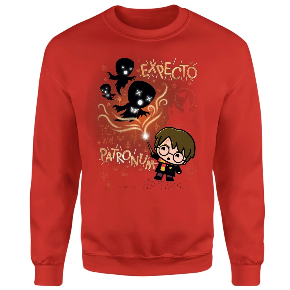 Harry Potter Kids Expecto Patronum Sweatshirt - Red - S Image 1