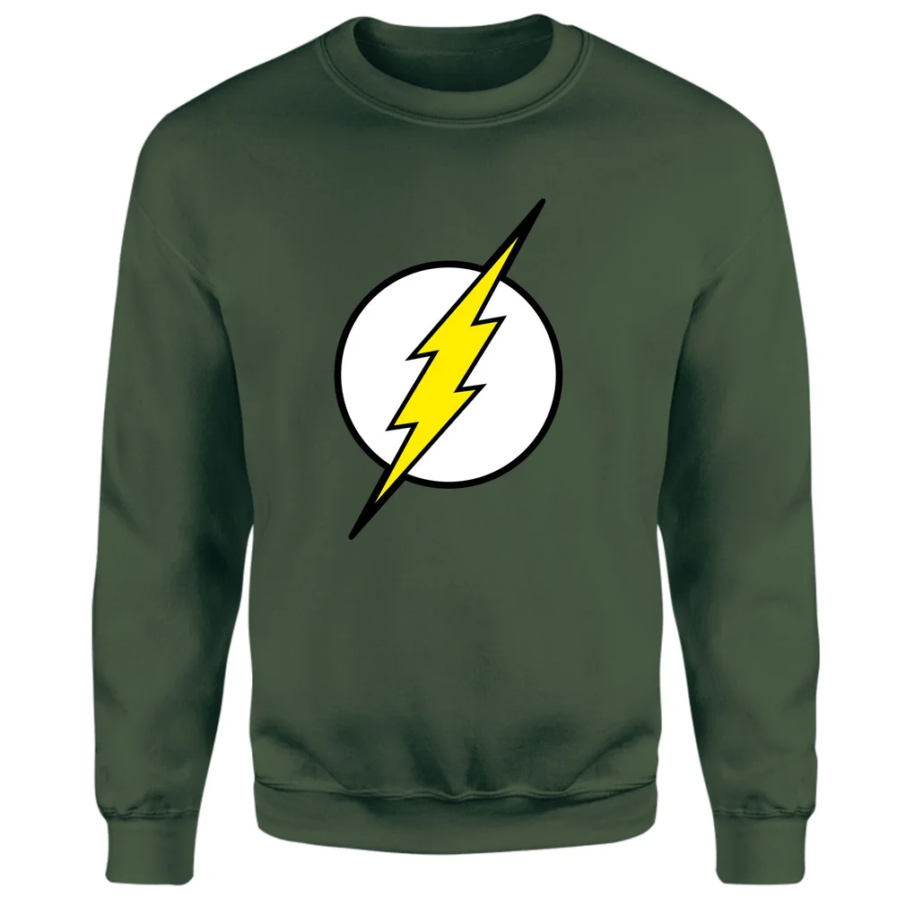 Justice League Flash Logo Sweatshirt - Green - S Image 1